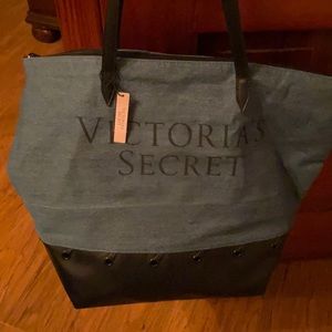 Victoria’s Secret denim tote.  New with tags.